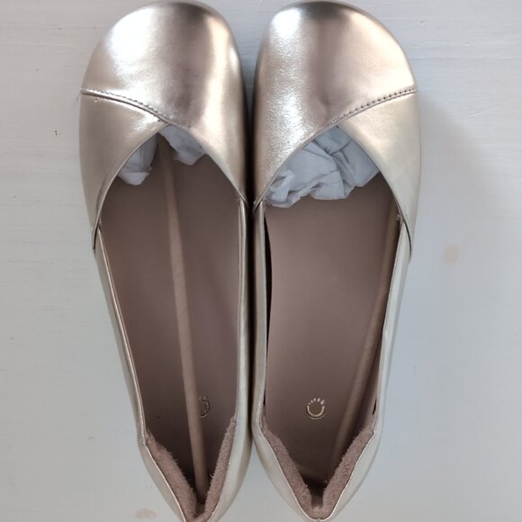 Xero Shoes Shoes - NEW *Defect Xero Shoes Phoenix Leather Flats Gold Womens Size 8.5 Zero Drop